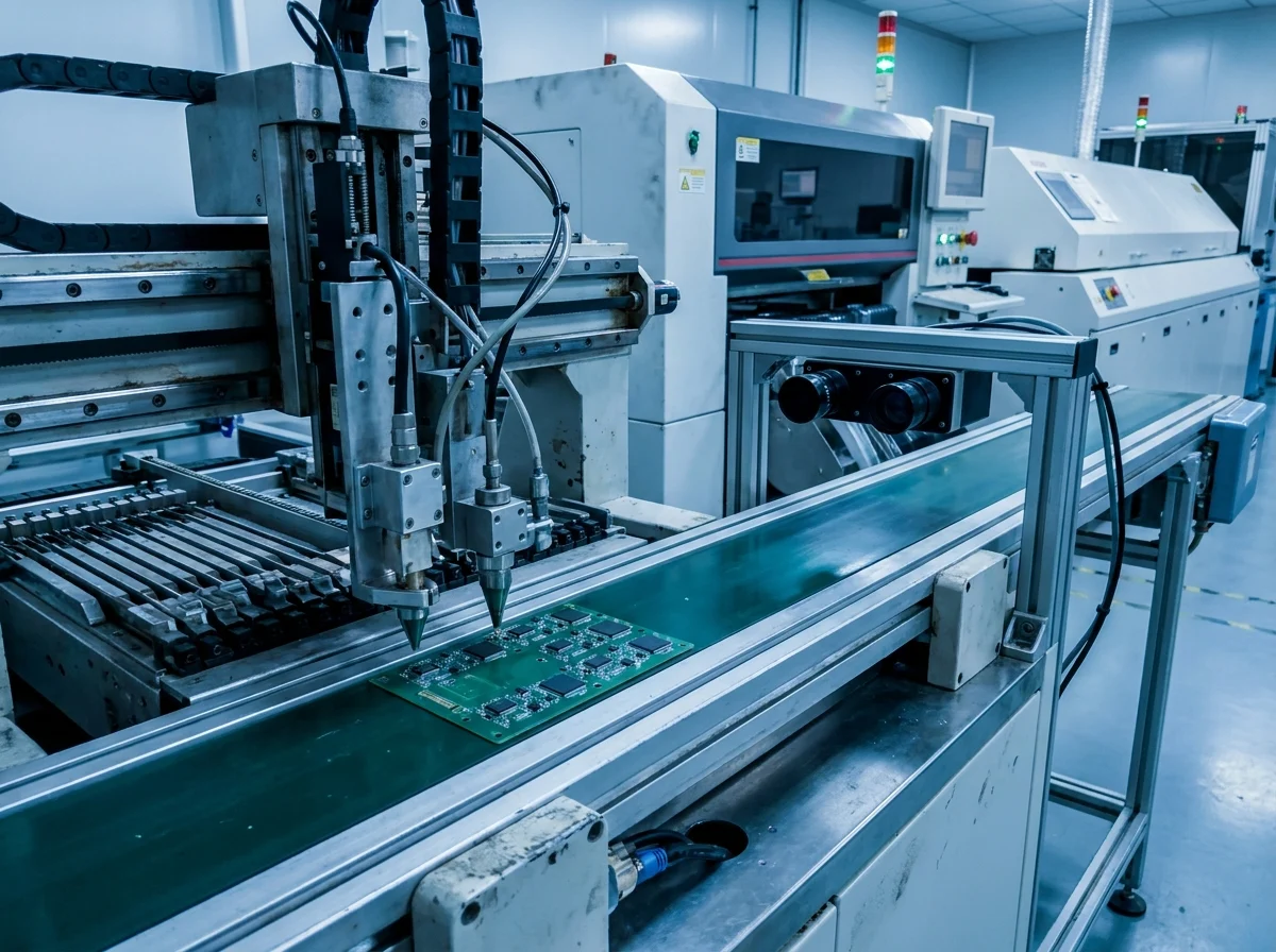 High-speed SMT chip mounter placing components