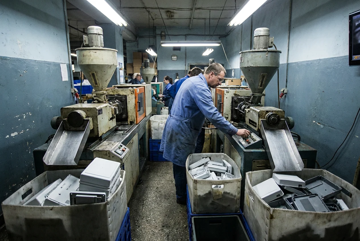 In-house injection molding for device enclosures