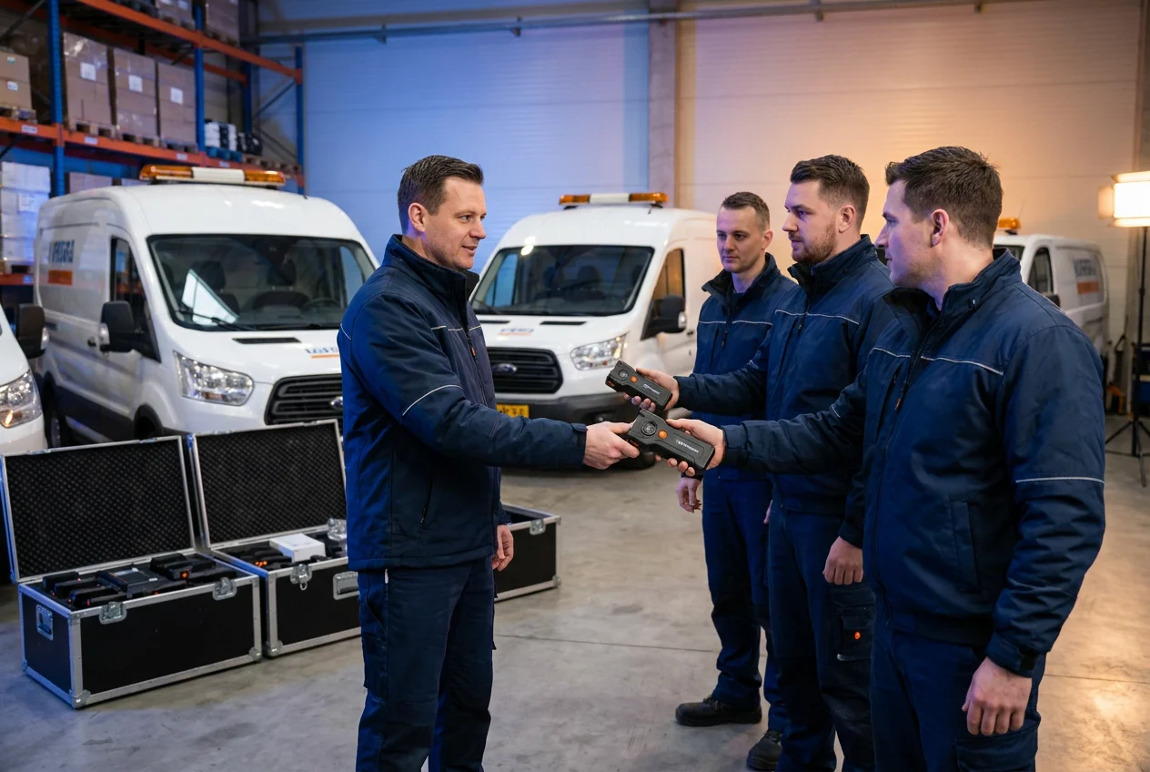 Delivery postal and field-service fleets issuing grip power dog repellers to staff