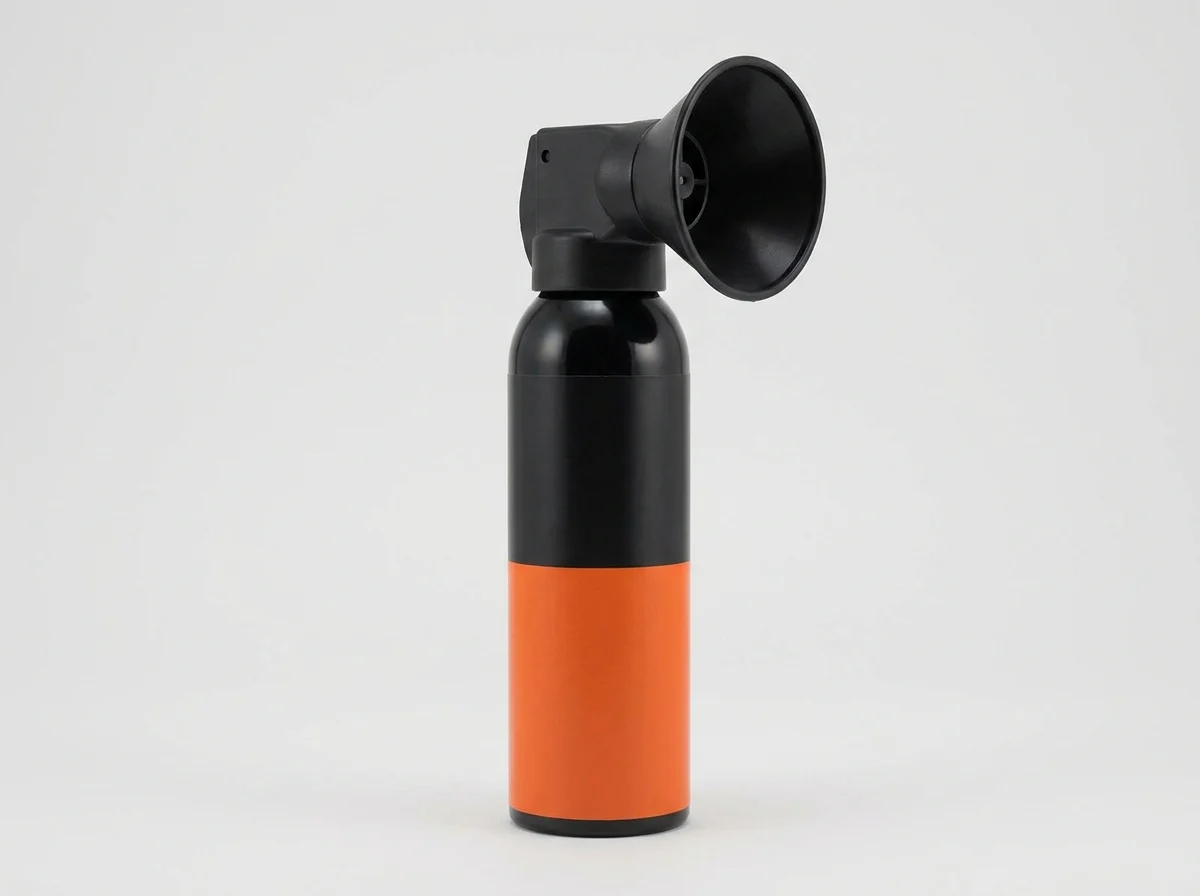 Bear spray outdoor strength high-volume canister with a wide fogger cone