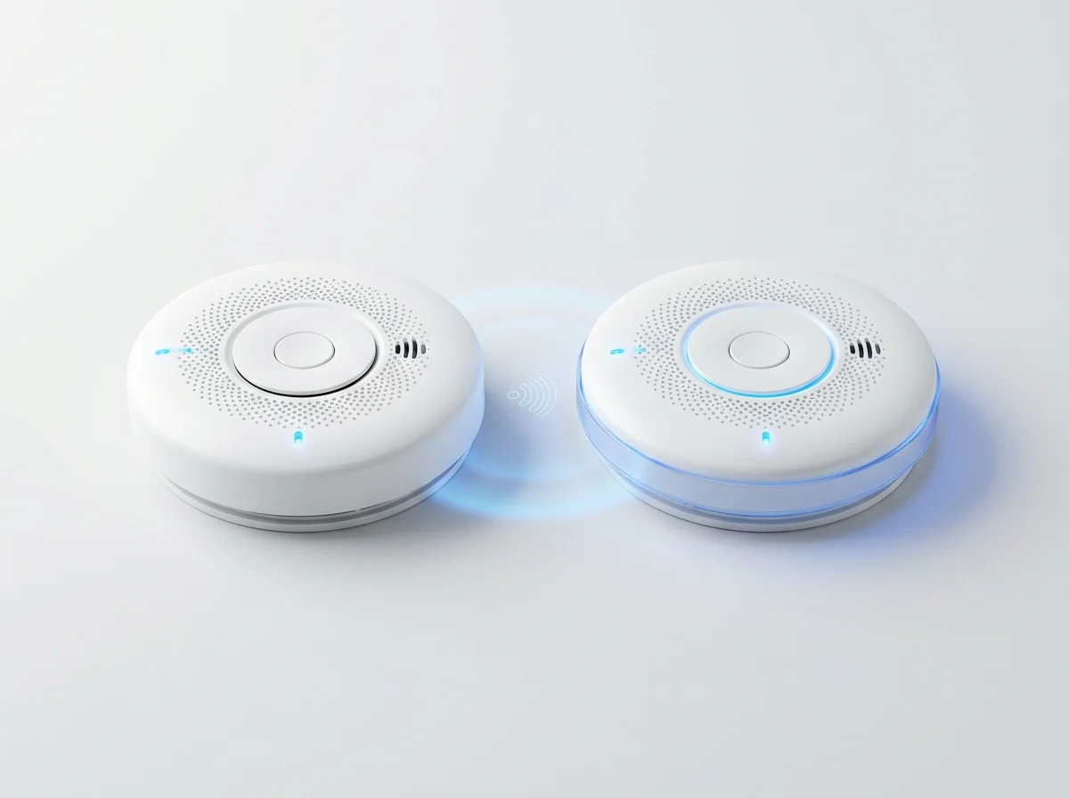 Interconnected wireless smoke alarm